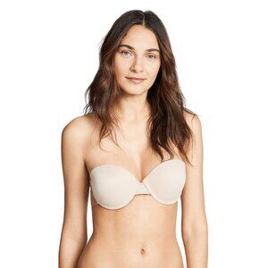 NWT Fashion Forms Womens Go Bare Ultimate Boost Bra 16540 Nude Brown C